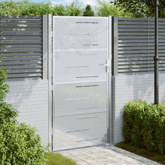 Garden Gate 39.4"x78.7" Stainless Steel