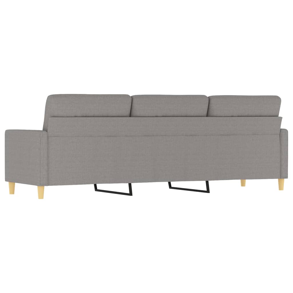 3-Seater Sofa Light Gray 82.7" Fabric