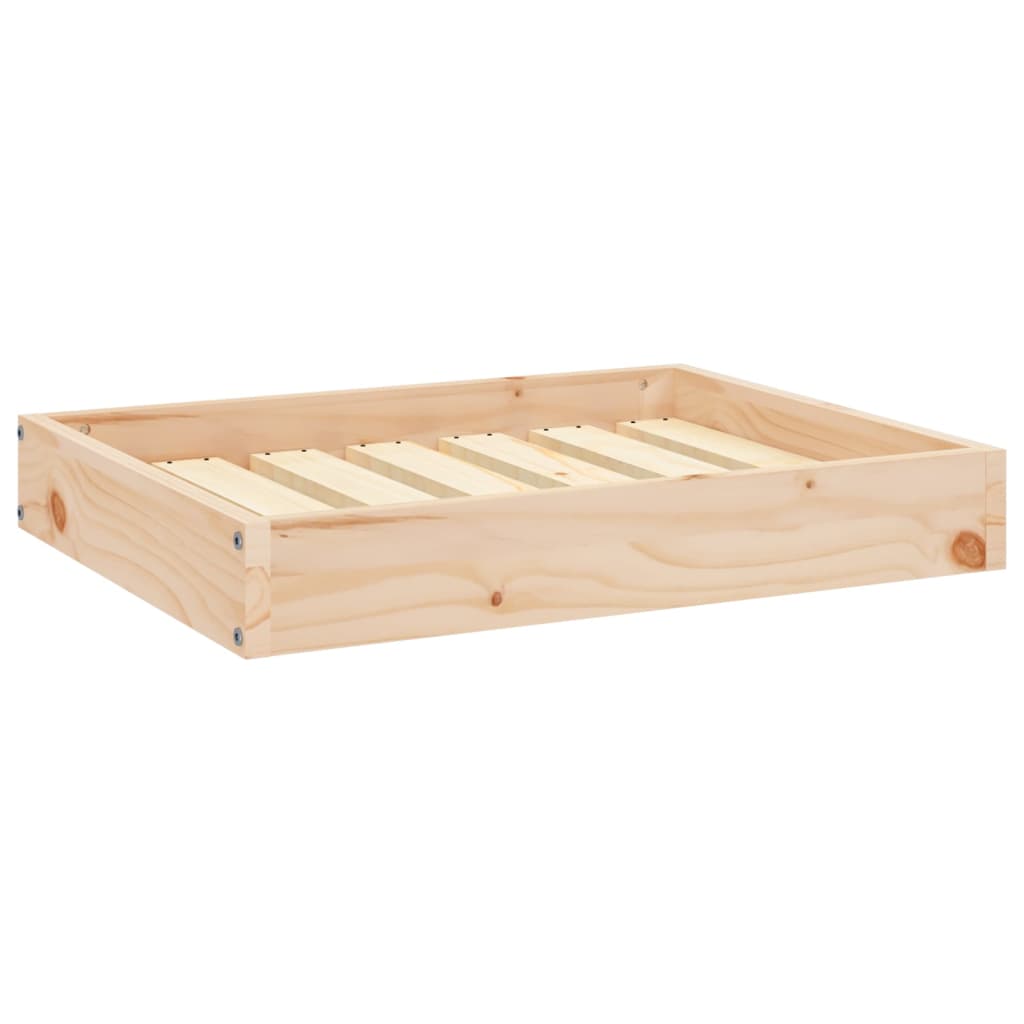 Dog Bed 24.2"x19.3"x3.5" Solid Wood Pine