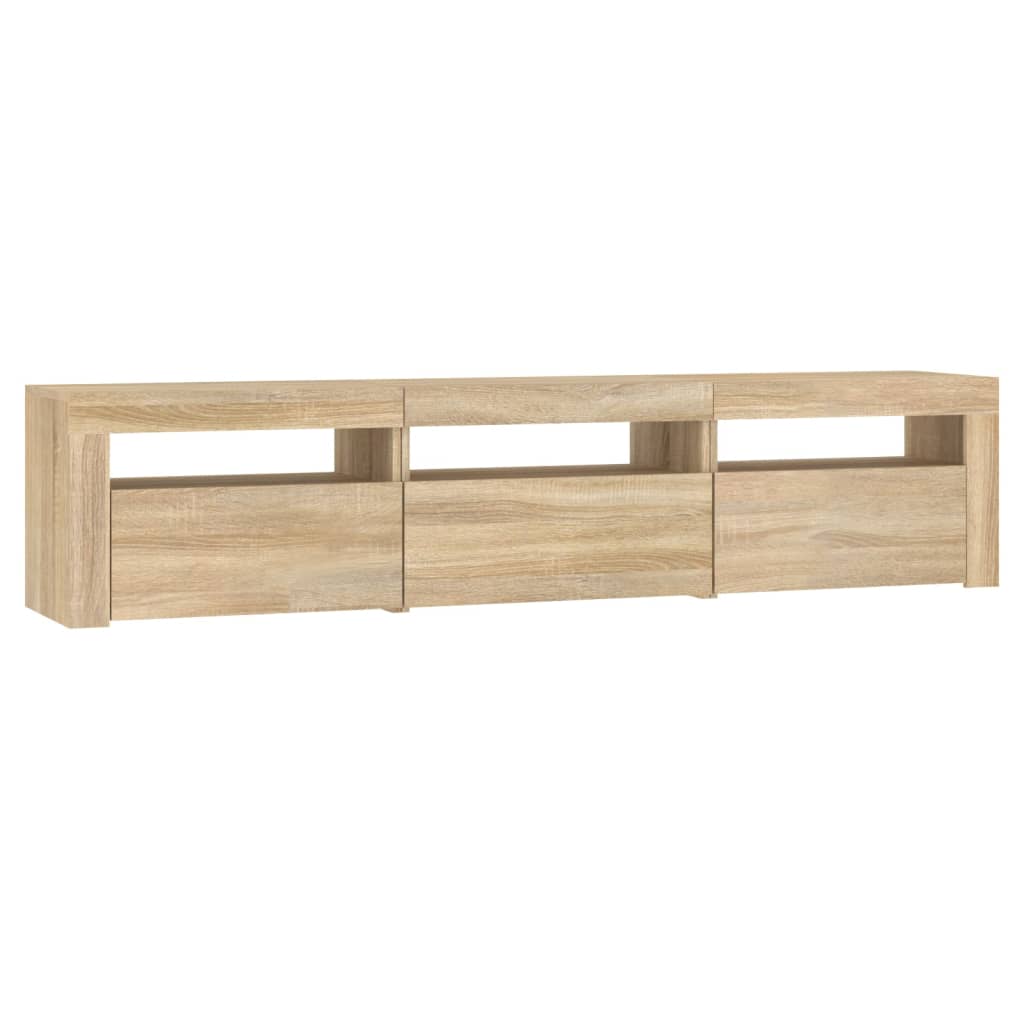 TV Stand with LED Lights Sonoma Oak 70.9"x13.8"x15.7"