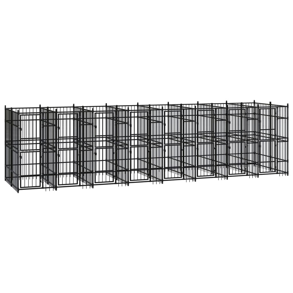 Outdoor Dog Kennel Steel 158.8 ft��