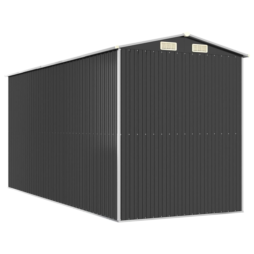 Garden Shed Anthracite 75.6"x173.2"x87.8" Galvanized Steel