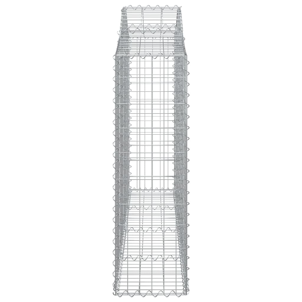 Arched Gabion Baskets 30 pcs 78.7"x11.8"x39.4"/47.2" Galvanized Iron