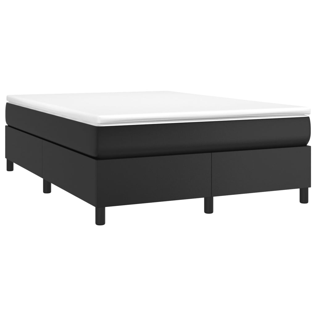 Bed Frame without Mattress Black Queen Faux Leather (US/AU Only)