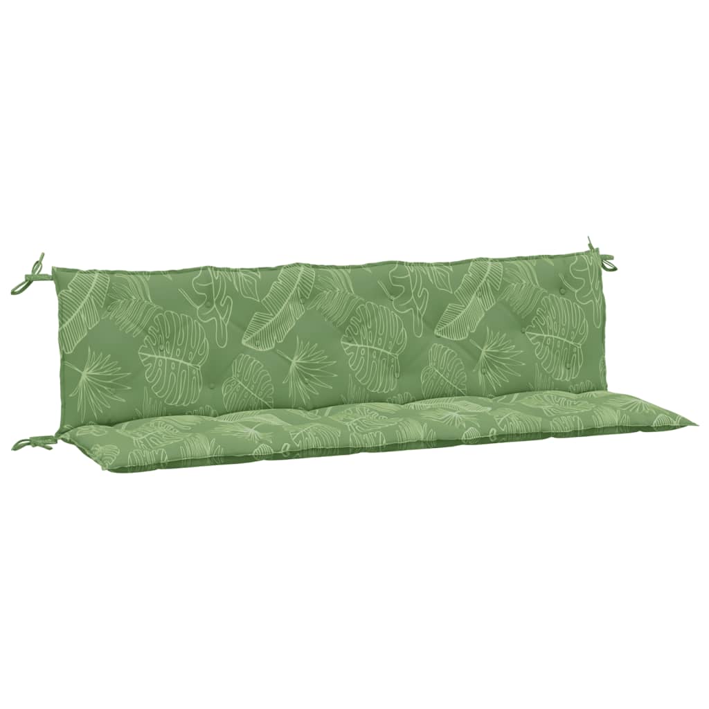 Garden Bench Cushions 2 pcs Leaf Pattern Oxford Fabric