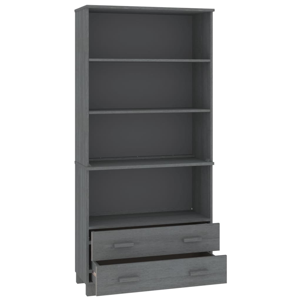 Highboard HAMAR Solid Wood Pine Dark Gray