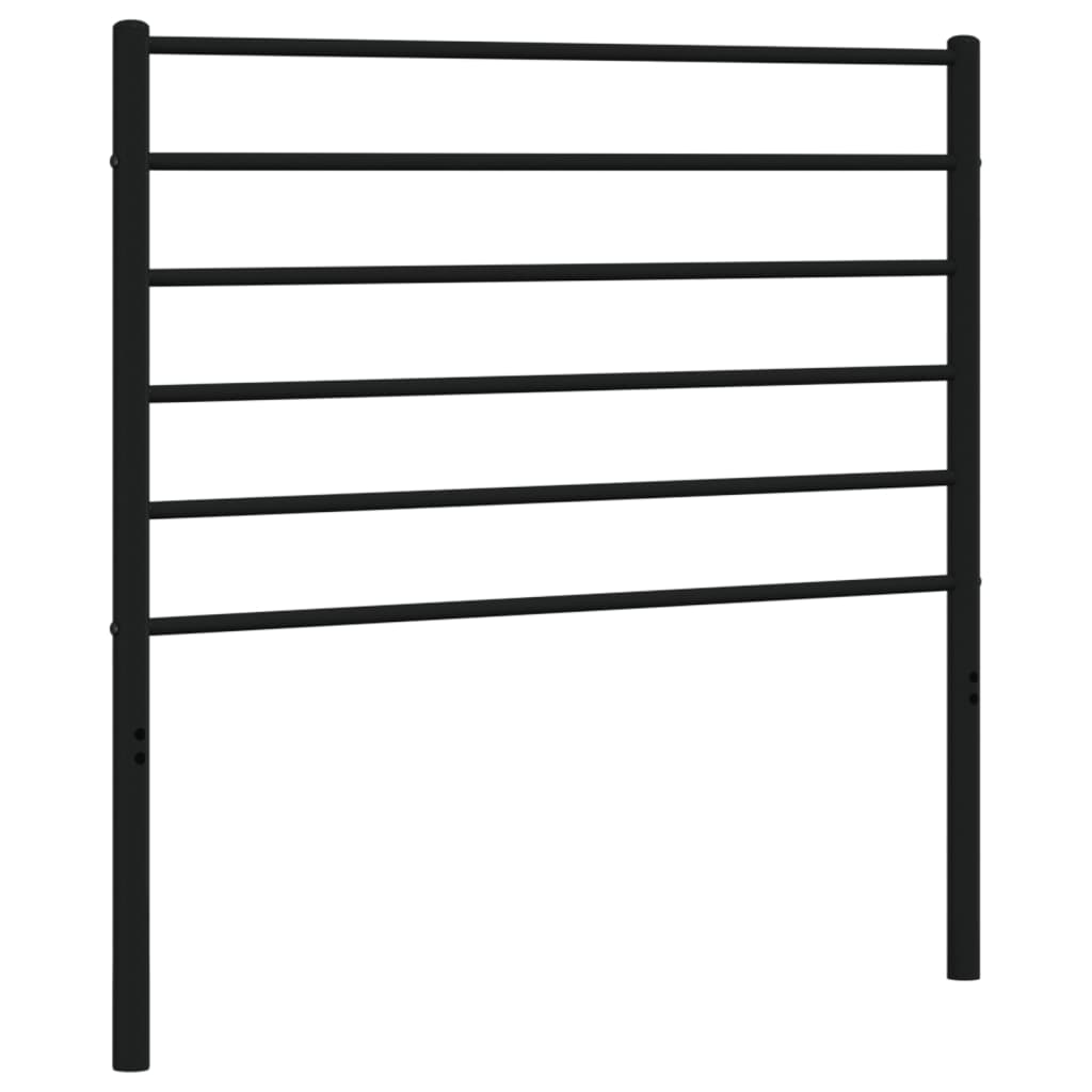 Metal Headboard Black 39.4"