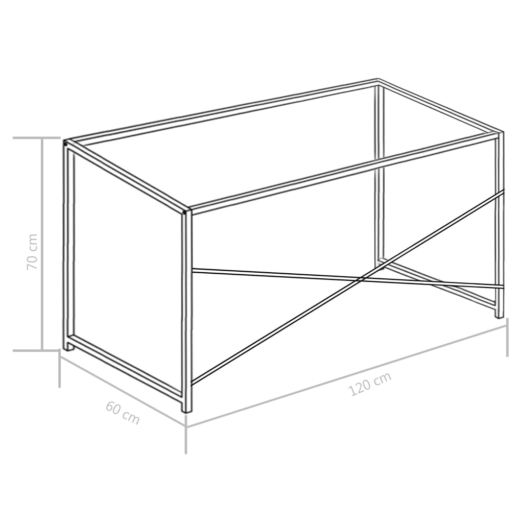 Computer Desk White 47.2"x23.6"x27.6"