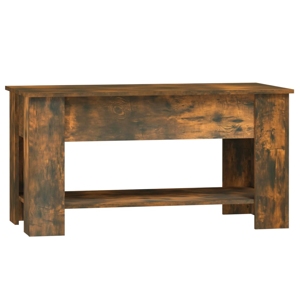 Coffee Table Smoked Oak 39.8"x19.3"x20.5" Engineered Wood