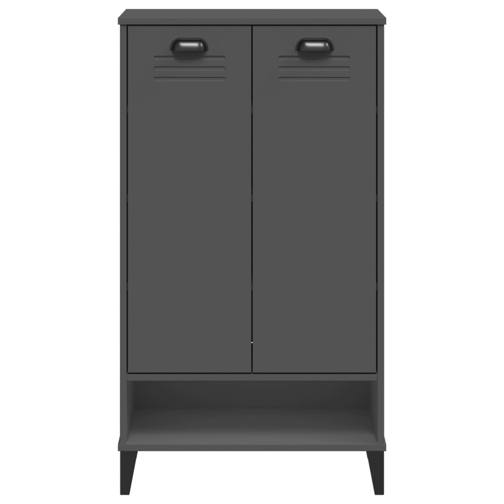 Shoe Cabinet VIKEN Anthracite Gray Engineered Wood