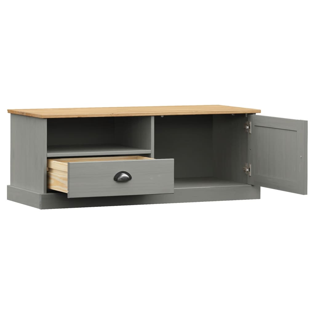 TV Stand VIGO Gray 41.7"x15.7"x15.7" Solid Wood Pine