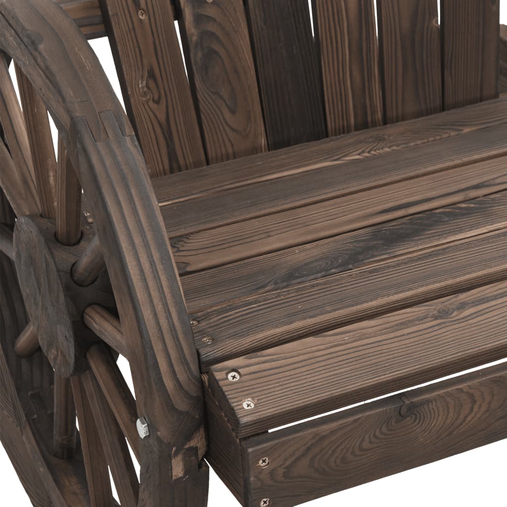 Patio Adirondack Chair 2-Seater Solid Wood Fir