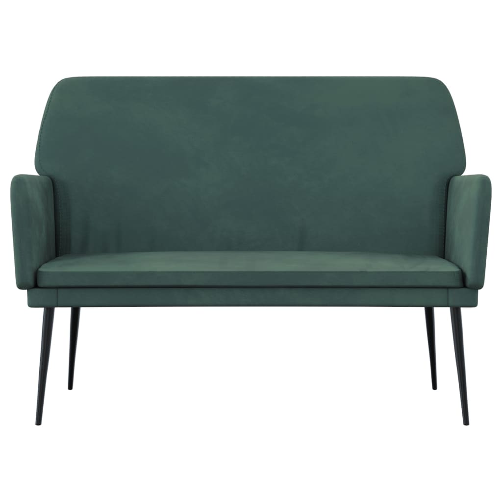 Bench Dark Green 42.5"x31.1"x31.1" Velvet