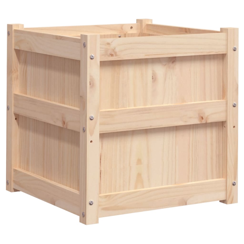 Garden Planter 19.7"x19.7"x19.7" Solid Wood Pine