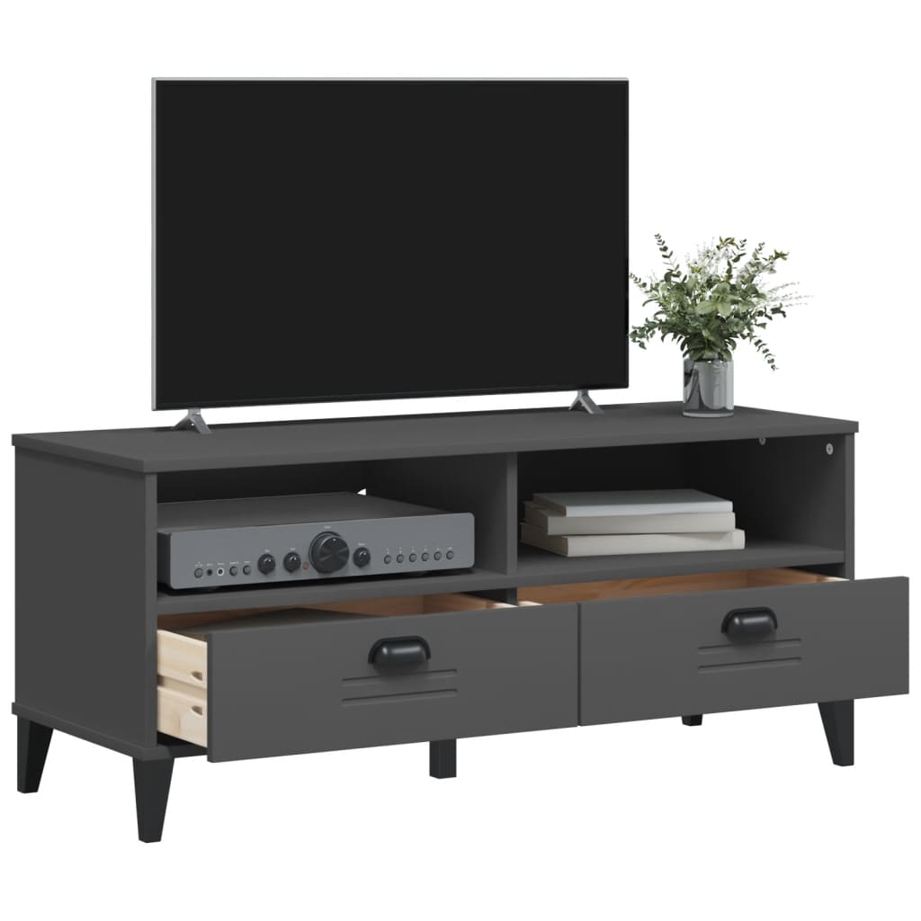 TV Stand VIKEN Anthracite Gray Engineered Wood