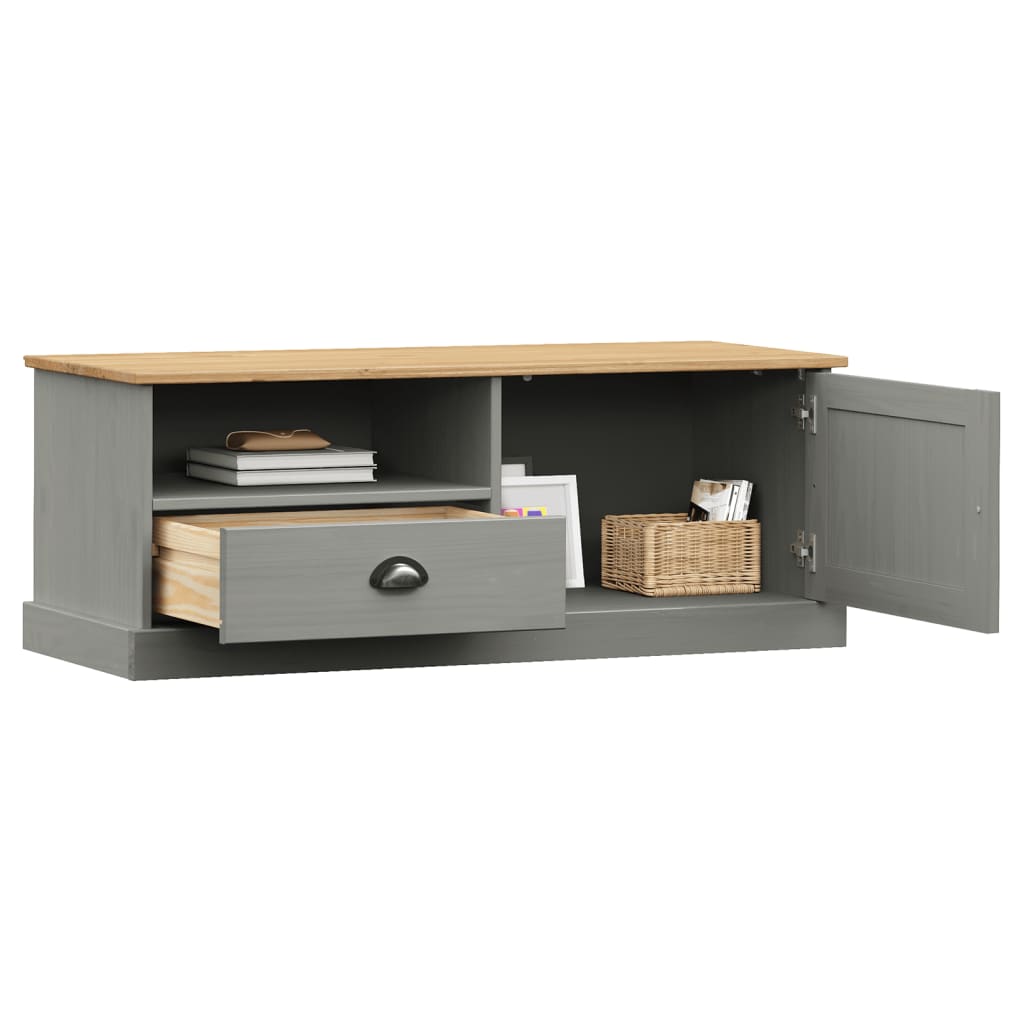 TV Stand VIGO Gray 41.7"x15.7"x15.7" Solid Wood Pine