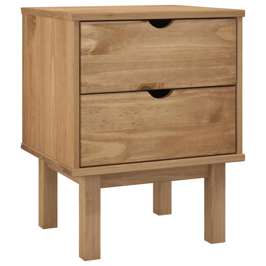 Bedside Cabinet OTTA 17.7"x15.4"x22.4" Solid Wood Pine