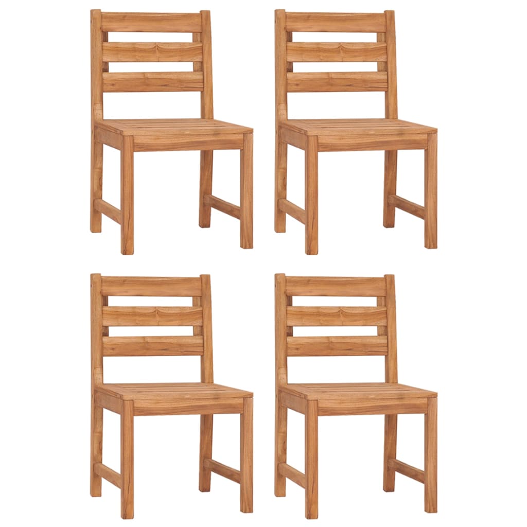 Patio Chairs 4 pcs Solid Wood Teak