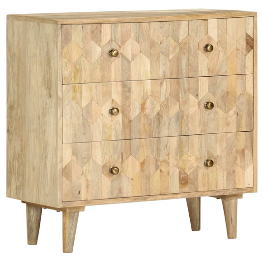 Drawer Cabinet 29.5"x13.8"x29.5" Solid Mango Wood