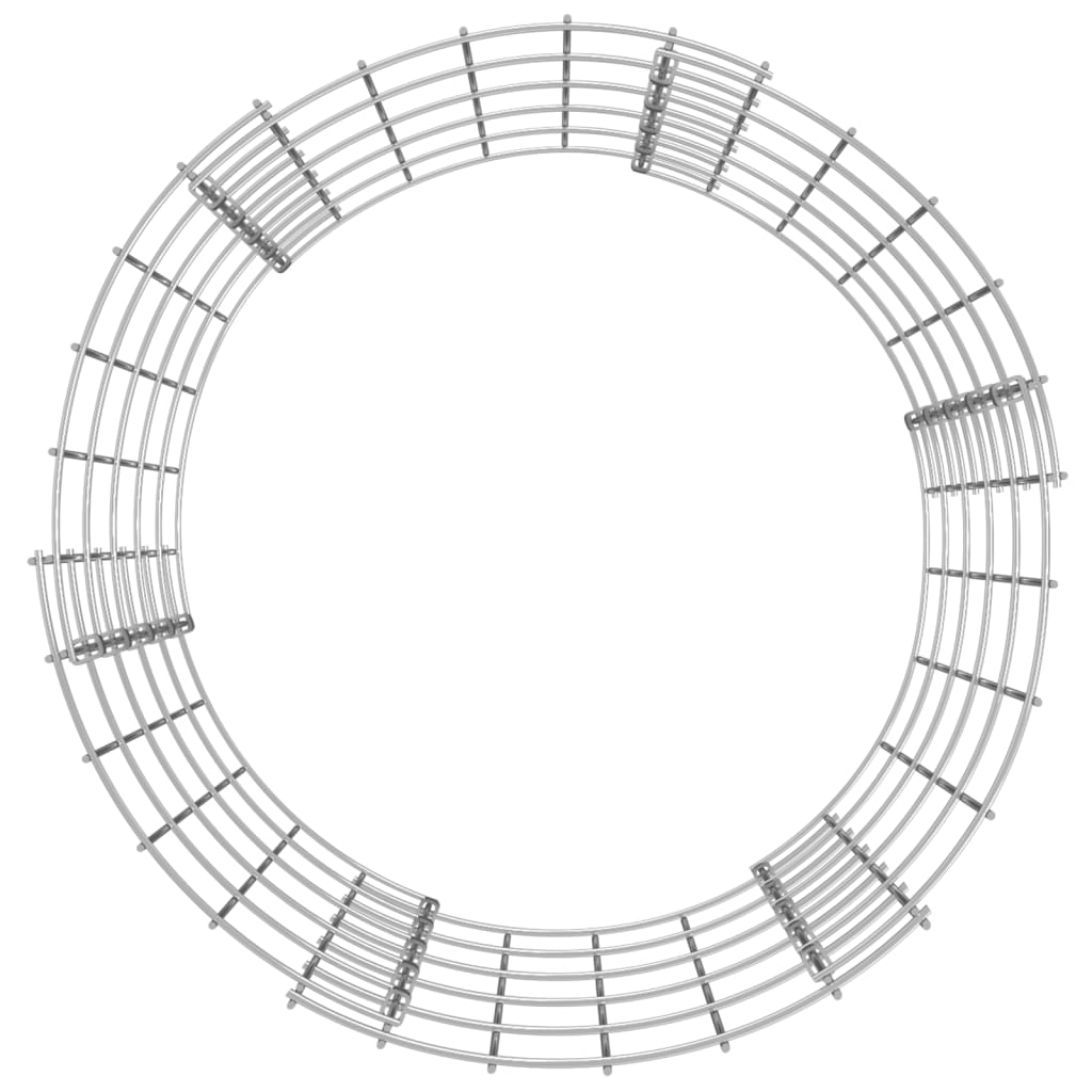 Circular Gabion Pole Galvanized Steel Ø19.7"x19.7"