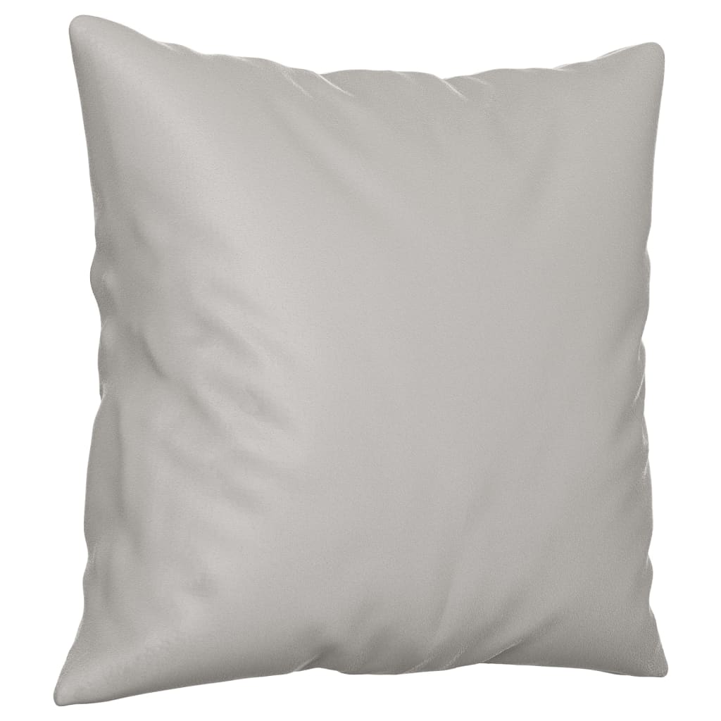 Throw Pillows 2 pcs Light Gray 15.7"x15.7" Microfiber Fabric