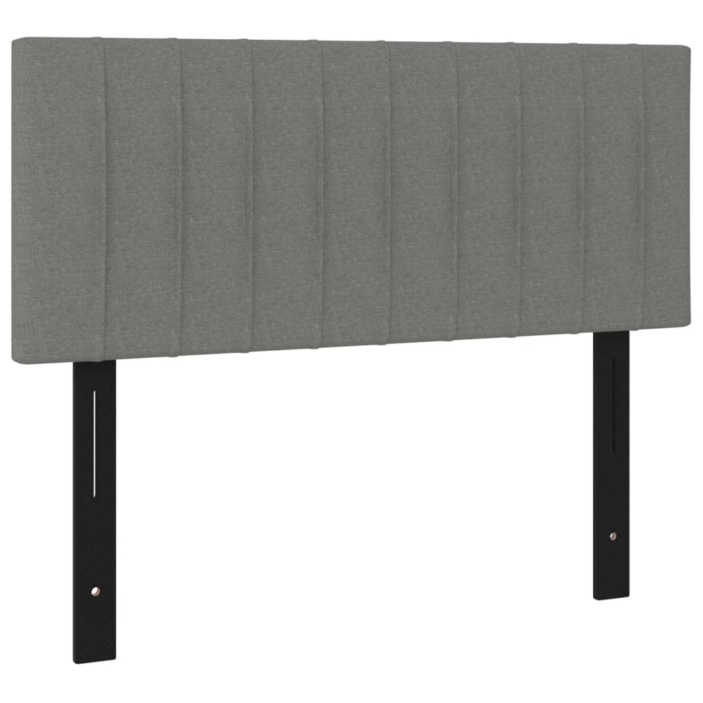 Headboard Dark Gray 39.4"x2"x30.7"/34.6" Fabric