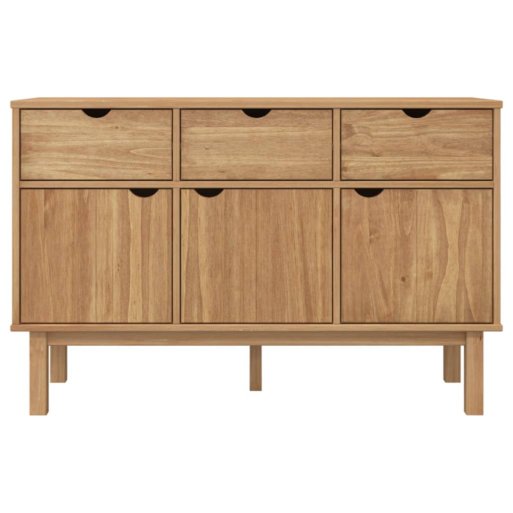 Sideboard OTTA 44.9"x16.9"x28.9" Solid Wood Pine