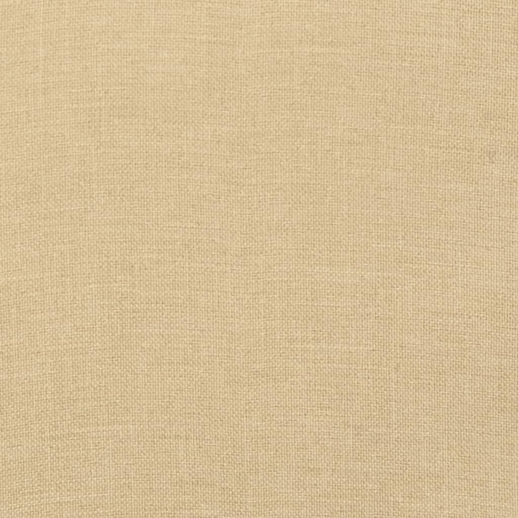 Lowback Chair Cushions 4 pcs Melange Beige 39.4"x19.7"x2.8" Fabric