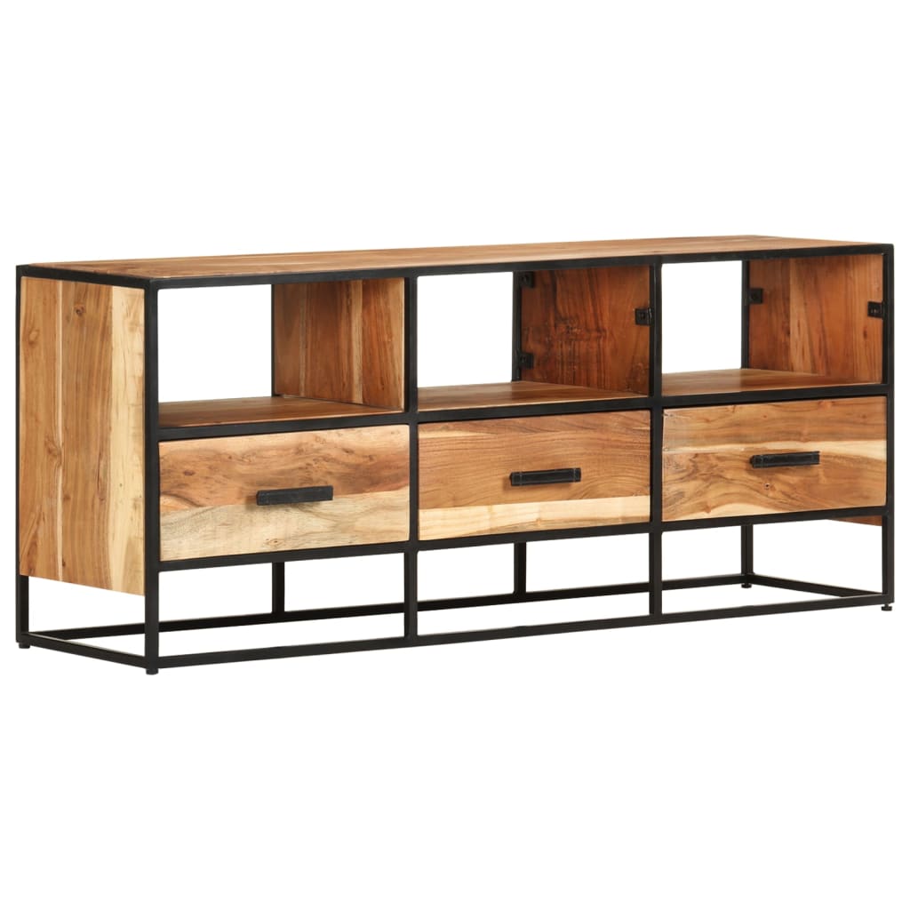 TV Stand 43.3"x11.8"x17.7" Solid Wood Acacia