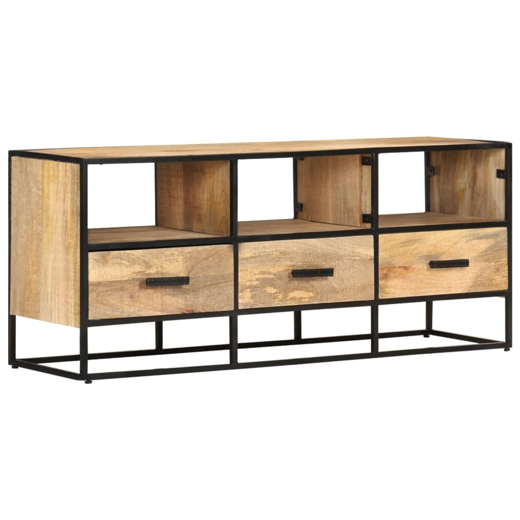 TV Stand 43.3"x11.8"x17.7" Solid Wood Acacia