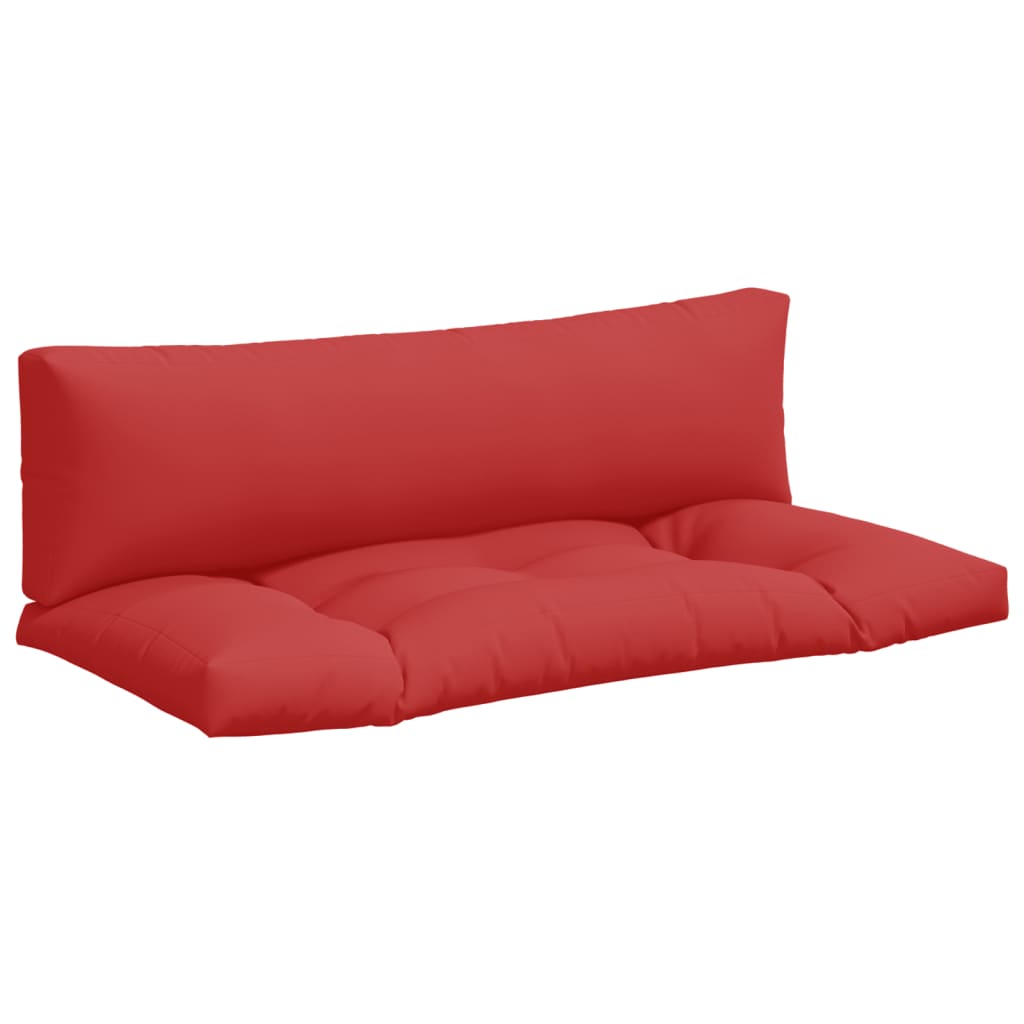 Pallet Cushions 2 pcs Red Fabric