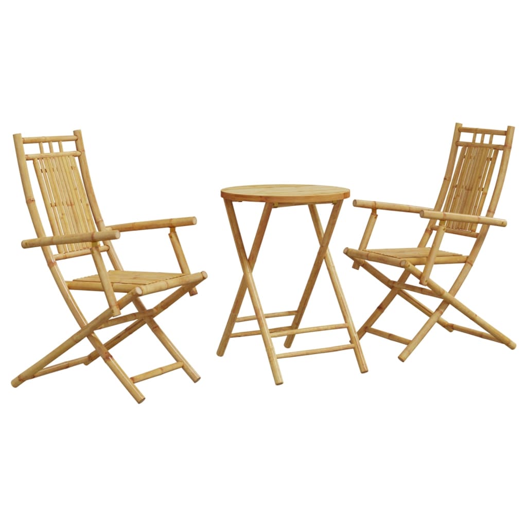 3 Piece Bistro Set Bamboo