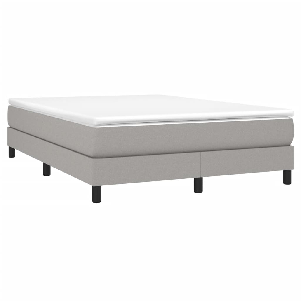 Bed Frame Light Gray 53.9"x74.8" Full Fabric