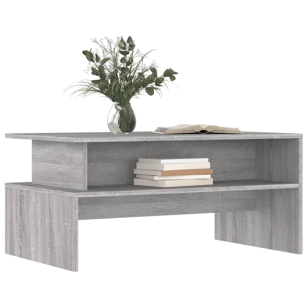 Coffee Table Gray Sonoma 35.4"x21.7"x16.7" Engineered Wood