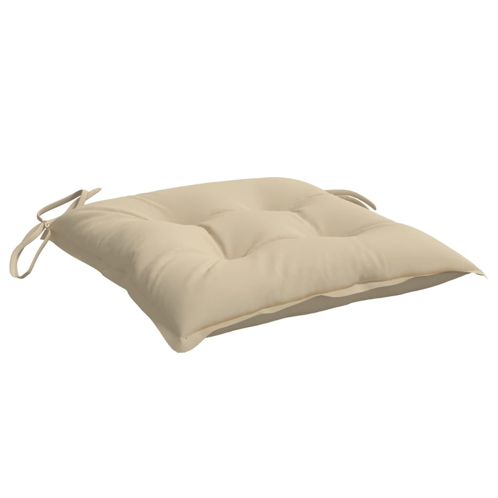 Pallet Cushions 4 pcs Beige 19.7"x19.7"x2.8" Oxford Fabric