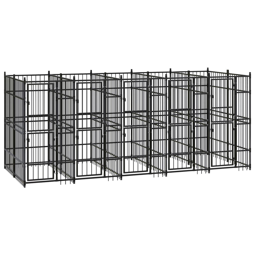 Outdoor Dog Kennel Steel 99.2 ft��