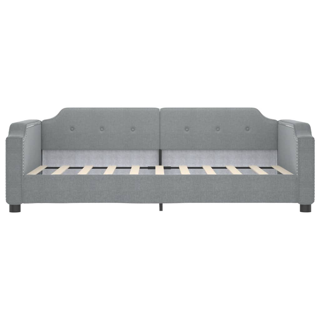 Daybed with Trundle without Mattress Light Gray 39.4"x74.8"