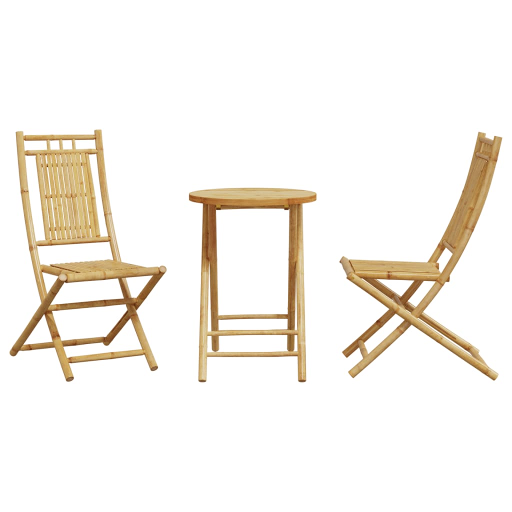 3 Piece Bistro Set Bamboo