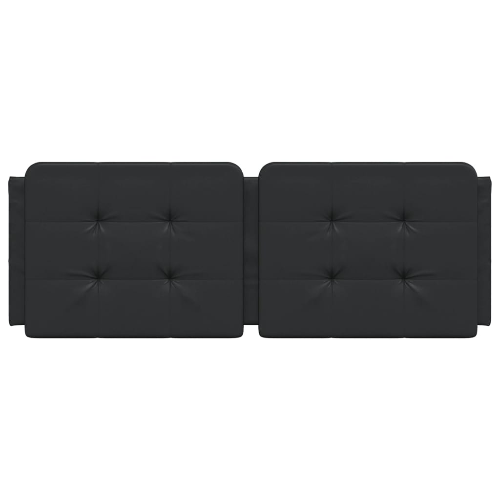 Headboard Cushion Black 53.9" Faux Leather