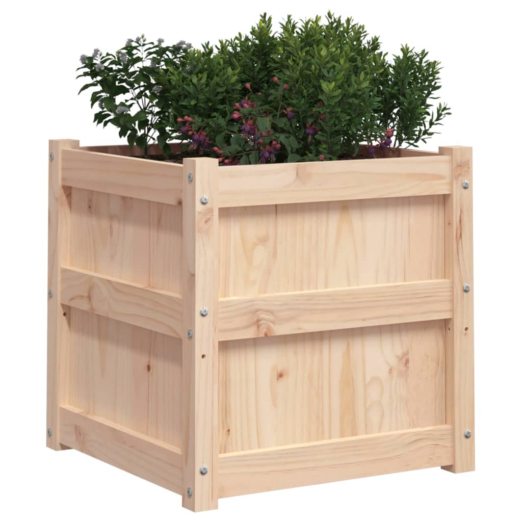 Garden Planter 19.7"x19.7"x19.7" Solid Wood Pine