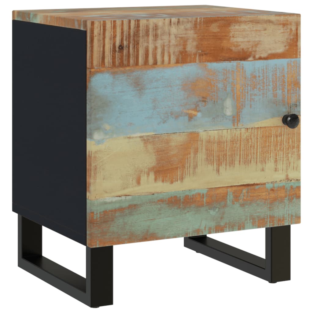 Bedside Cabinet 15.7"x13"x18.1" Solid Wood Reclaimed