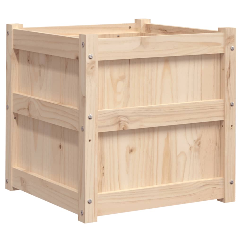 Garden Planter 19.7"x19.7"x19.7" Solid Wood Pine