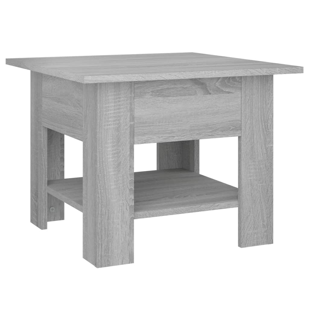 Coffee Table Gray Sonoma 21.7"x21.7"x16.5" Engineered Wood