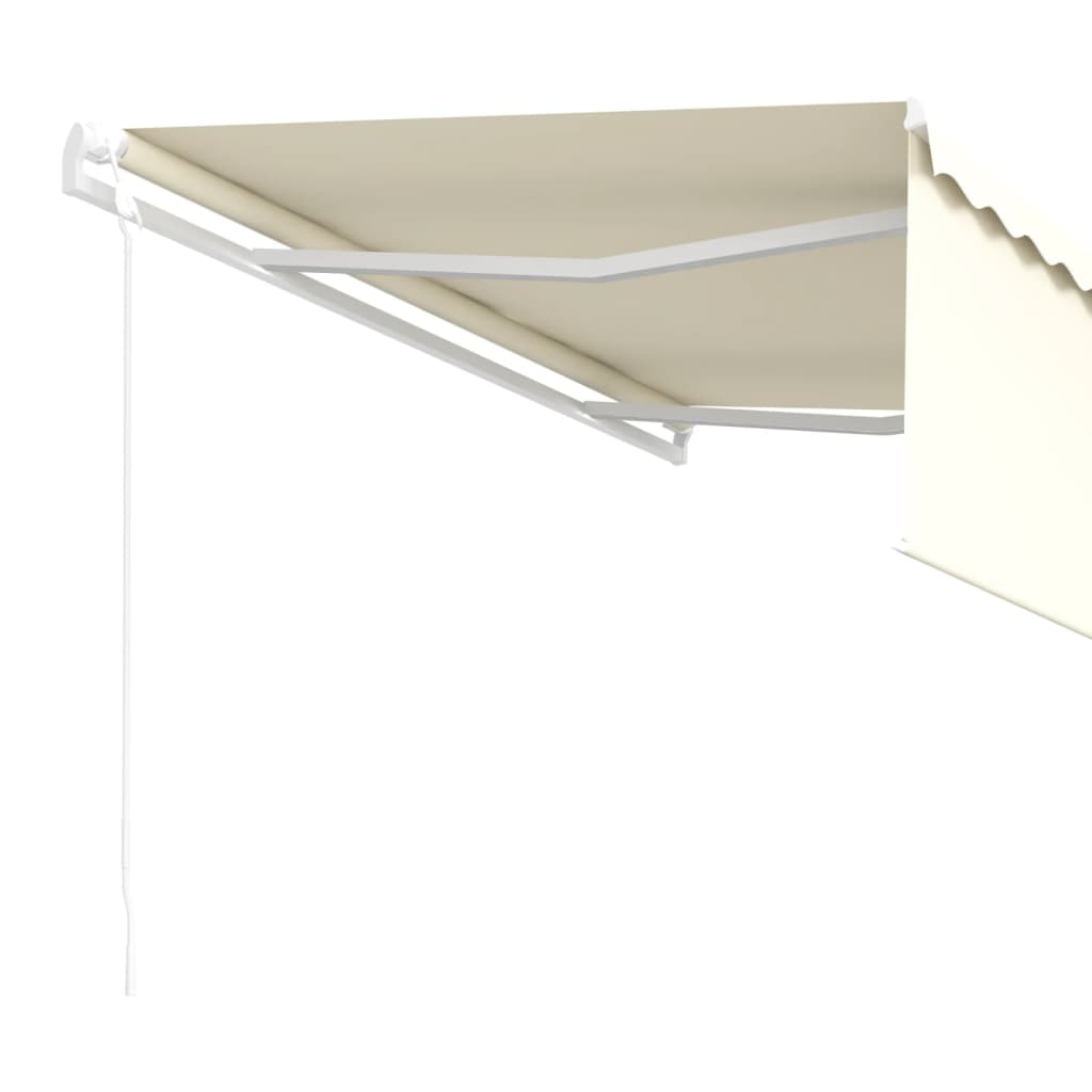 Automatic Retractable Awning with Blind 13.1'x9.8' Cream