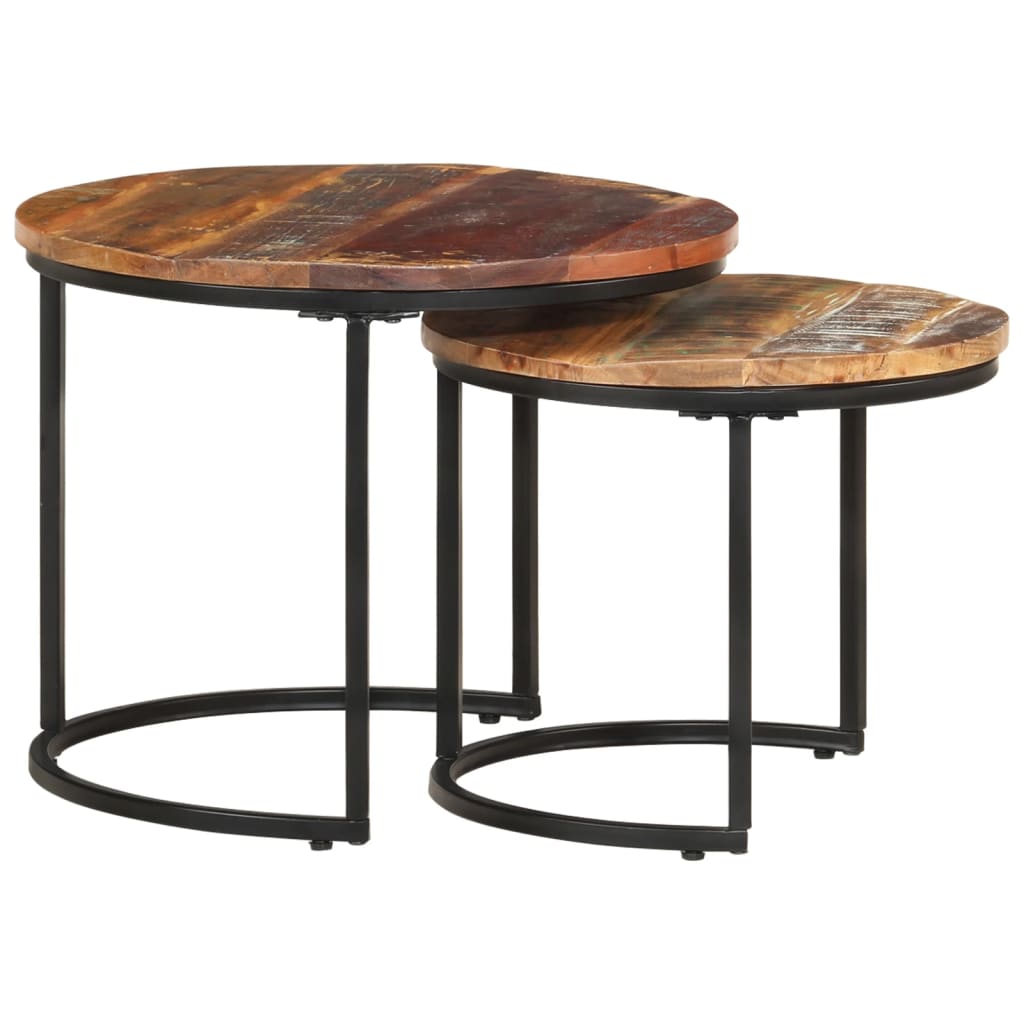 Nesting Tables 2 pcs Solid Reclaimed Wood