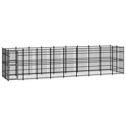 Outdoor Dog Kennel Steel 178.6 ft��