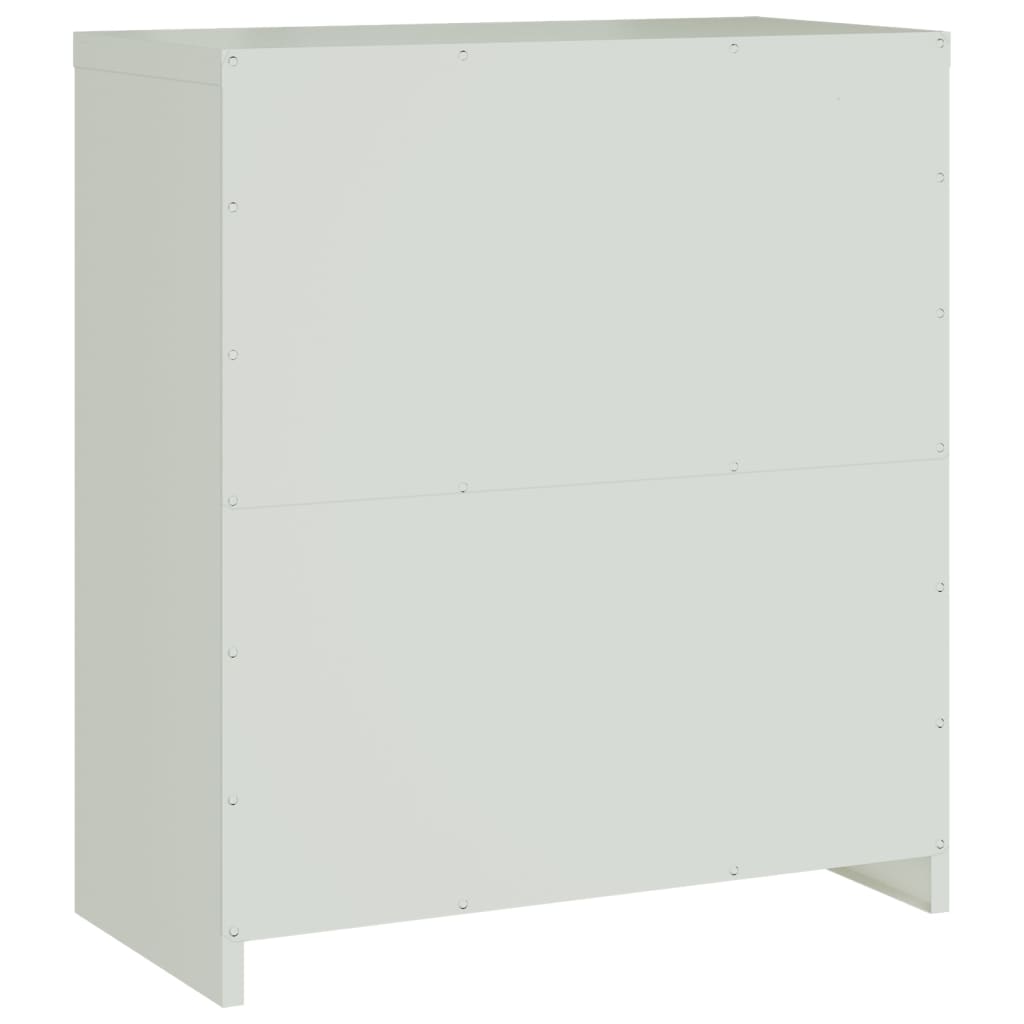 File Cabinet Light Gray 31.1"x15.7"x35.4" Steel