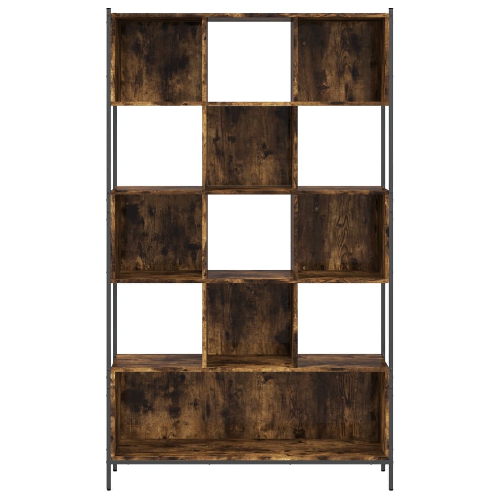 Bookcase Smoked Oak 40.2"x11"x67.7" Engineered Wood