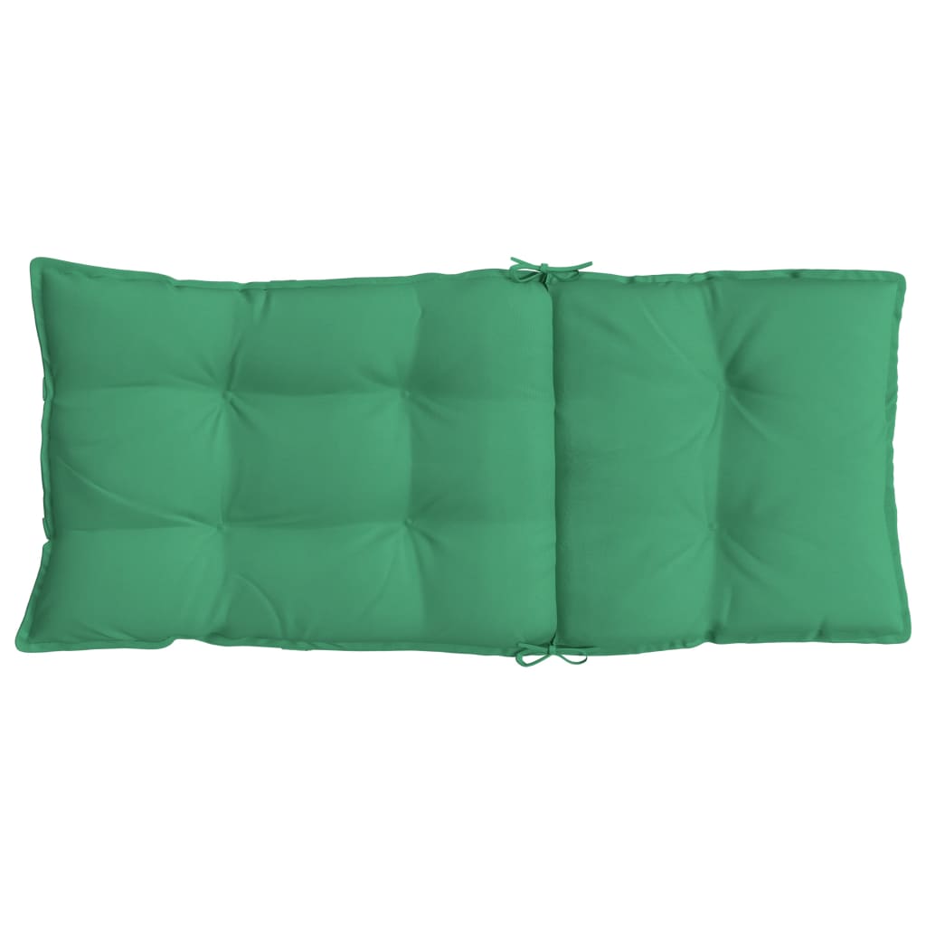 Highback Chair Cushions 4 pcs Green Oxford Fabric