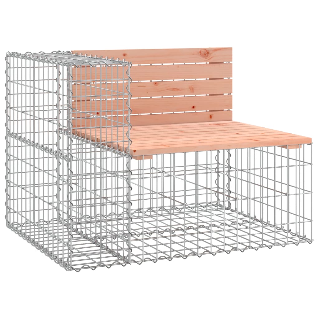 Patio Bench Gabion Design 72.4"x28"x25.8" Solid Wood Douglas